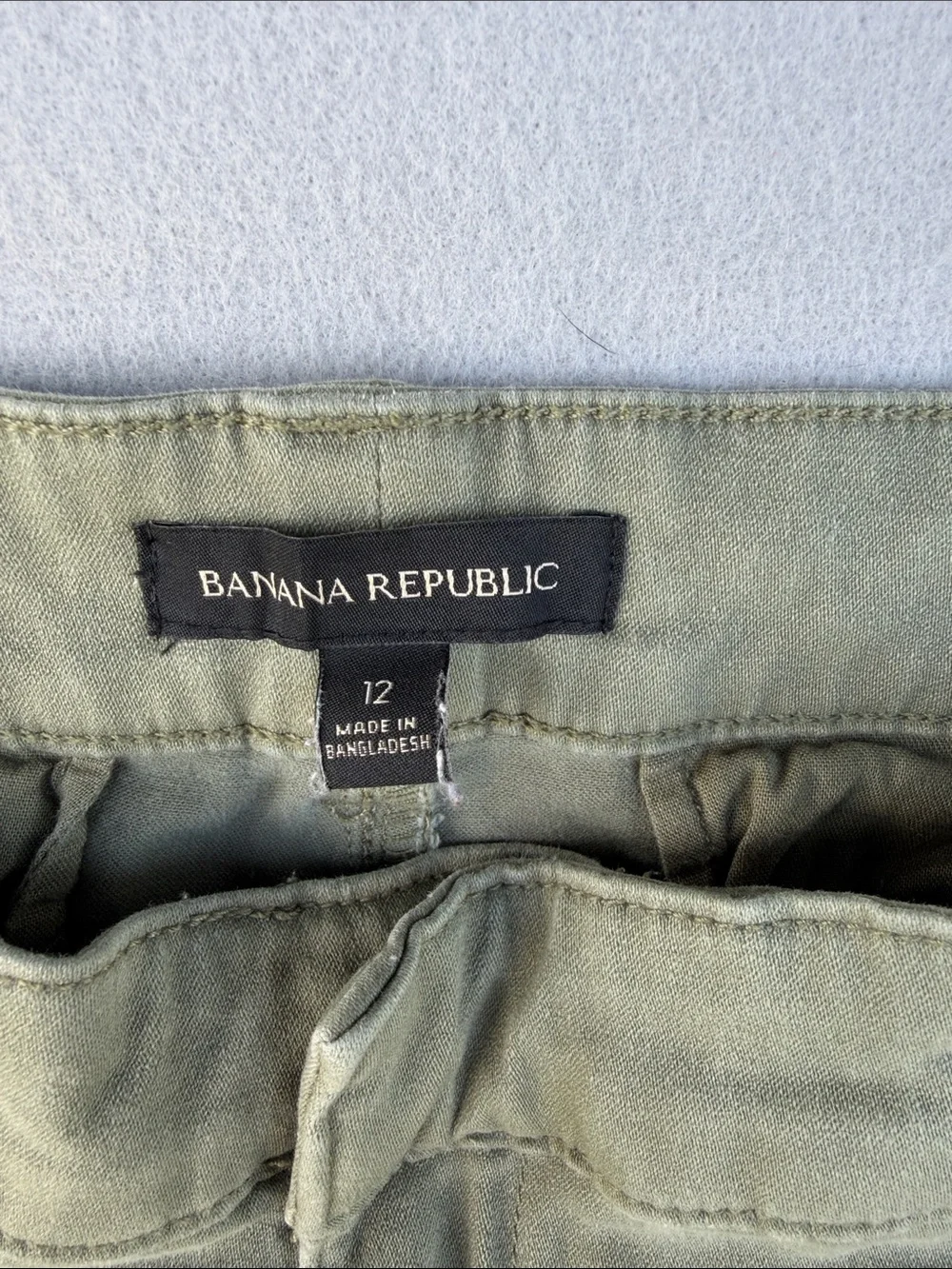 Banana Republic Sage Green Slim Straight Chinos
